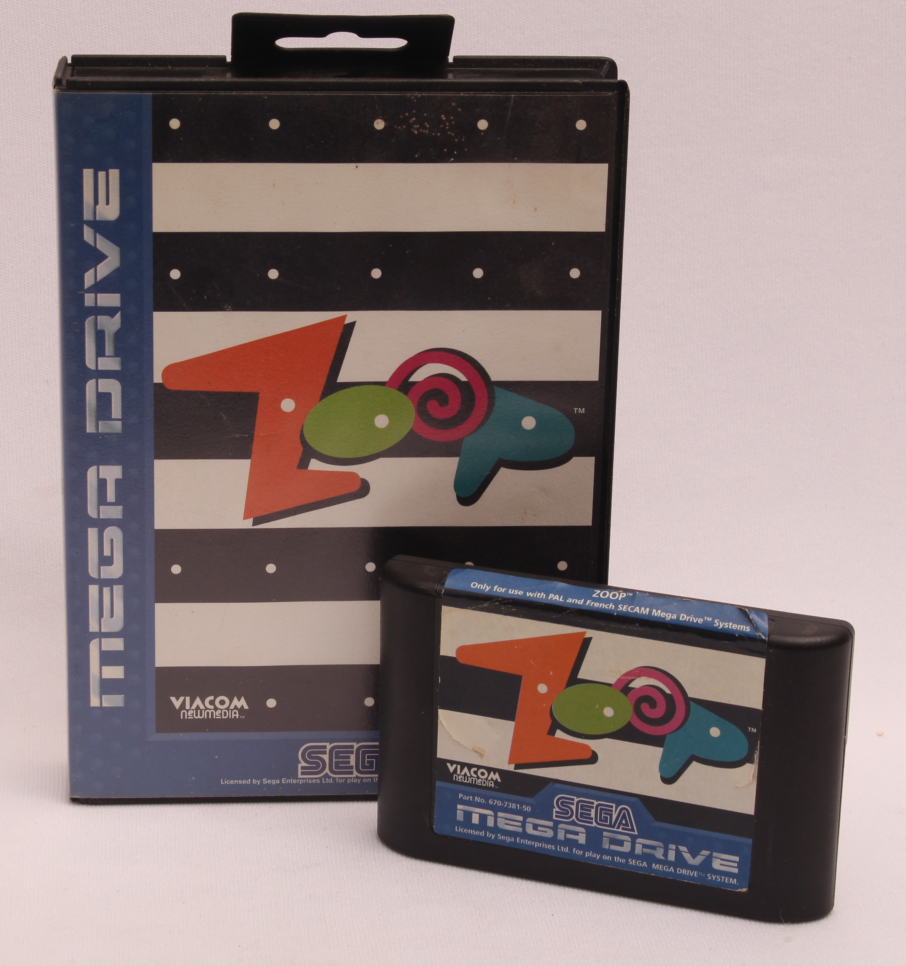Pre-owned Sega Zoop Mega Drive Video Game - Complete (G) - Own4Less